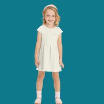 Vestido Infantil Alakazoo Soft Tech Detalhe de Laço Off