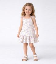 Vestido Infantil Alça Com Laço Nas Pontas Select Rosa Vestido Infantil Alça Com Laço Nas Pontas Select Rosa