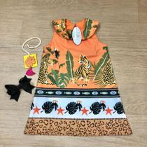 Vestido Infantil Animal Print