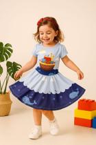 Vestido Infantil Arca de Noé Vestido Infantil Arca de Noé