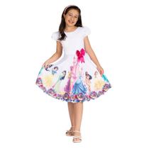 Vestido Infantil As Princesas Disney Branco