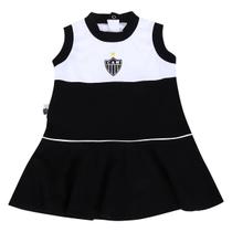 Vestido Infantil Atletico MG Regata Oficial Menina Revedor
