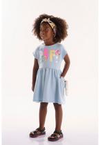 Vestido Infantil Aumigo em Moletom Sem Felpa Três e Já