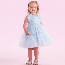 Vestido infantil azul petit cherie festa verao 3127040