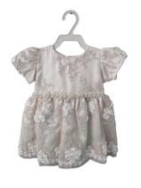Vestido Infantil Batizado Champagne Rocicle G ao 2