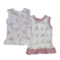 Vestido Infantil Bebê Menina Doce Graça 2 Unidade Vestido Infantil Bebê Menina Doce Graça 2 Unidade