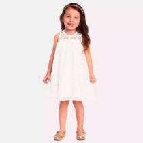 Vestido Infantil Bebê Menina Tule Bordado Milon Vestido Infantil Bebê Menina Tule Bordado Milon