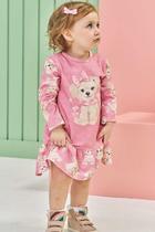 Vestido Infantil Bebê Térmico Manga Longa Ursinha Kukiê Vestido Infantil Bebê Térmico Manga Longa Ursinha Kukiê