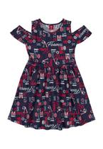 Vestido Infantil Bee Loop Estampado Feminino