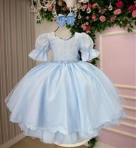 Vestido Infantil Bella Child Priscila Azul Bebê - Elegante e Sofisticado Vestido Infantil Bella Child Priscila Azul Bebê - Elegante e Sofisticado