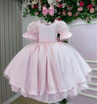 Vestido Infantil Bella Child Priscila Rosa para Bebê