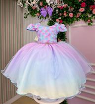 Vestido Infantil Bella Child Sereia ARIEL,PEQUENA SEREIA,FUNDO DO MAR