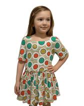 Vestido infantil bolinha menina