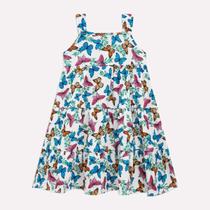 Vestido Infantil Borboletas Nanai malha caimento leve TAMANHO:2COR:UNICA Vestido Infantil Borboletas Nanai malha caimento leve TAMANHO:2COR:UNICA