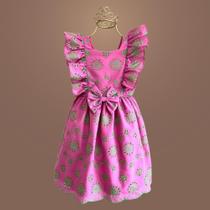 Vestido Infantil Bordado Augustine Look Sofisticado para Eventos Especiais