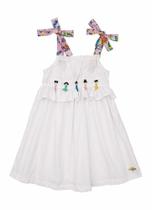 Vestido infantil Branco /6anos Vestido infantil Branco /6anos