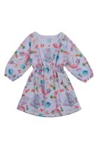 Vestido Infantil Branco com Coelhinhos - Destak