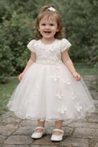 Vestido Infantil Branco Delicadeza e Encanto Tam 2 Tam 3 - MENINA BONITA