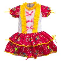 Vestido Infantil Caipira Festa Junina - CRISTINA