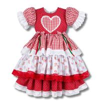 Vestido Infantil Caipira Xadrez Rodado Festa Junina Quadrilha São João Menina Vestido Infantil Caipira Xadrez Rodado Festa Junina Quadrilha São João Menina