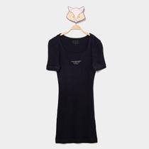 Vestido Infantil Calvin Klein Rib Relevo Foil Menina