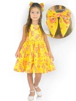 Vestido Infantil Capivara Charmosa + Enfeite Cabelo Vestido Infantil Capivara Charmosa + Enfeite Cabelo