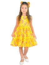 Vestido Infantil Capivara Charmosa Mini Fashionista