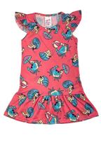 Vestido Infantil Carangueijos Rosa Vestido Infantil Carangueijos Rosa