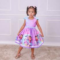Vestido Infantil Casa Mágica da Gabi tema Casual