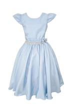 Vestido Infantil Casual Azul Princesa Festa Aniversário Luxo - JL KIDS