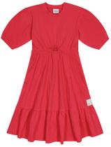 Vestido Infantil Catavento Verão Cereja