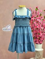 Vestido Infantil Catavento Verão Jeans