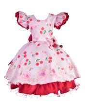 Vestido infantil cerejinha cereja menina Vestido infantil cerejinha cereja menina