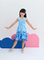 Vestido Infantil Cinderela Borboletas Manga Ideal para Festa ou Dia a Dia Confortável Fofo e Estiloso Vestido Infantil Cinderela Borboletas Manga Ideal para Festa ou Dia a Dia Confortável Fofo e Estiloso