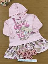 Vestido Infantil Cinti Inverno Bolsinha Rosa Vestido Infantil Cinti Inverno Bolsinha Rosa