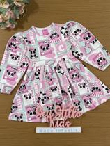 Vestido Infantil Cinti Inverno Cotton Panda