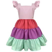 Vestido Infantil Colorido 3 Marias Moda Menina Vestido Infantil Colorido 3 Marias Moda Menina