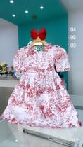 Vestido infantil Com estampa Natalina