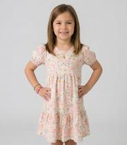 Vestido Infantil Com Franzido na Saia Select Rosa Vestido Infantil Com Franzido na Saia Select Rosa