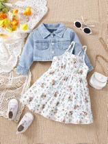 Vestido Infantil com Jaqueta