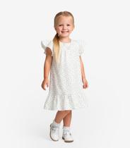 Vestido Infantil Com Manga Godê Select Bege Vestido Infantil Com Manga Godê Select Bege