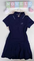 Vestido Infantil Confort Mundi Azul Marinho 10