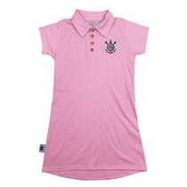 Vestido Infantil Corinthians Campeoníssimo Rosa Oficial