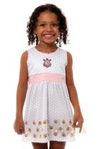 Vestido Infantil Corinthians Ursinhos Oficial Vestido Infantil Corinthians Ursinhos Oficial