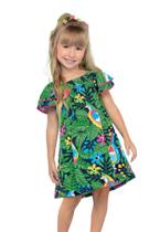 Vestido Infantil Cotton Azul VerdeNanai