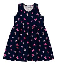 Vestido Infantil Cotton Leve Rovi Kids Azul