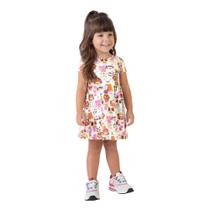 Vestido Infantil Curto Rodado em Algodão Malwee 122680