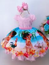 Vestido Infantil Da Moana Baby - DuasDosesDeAmr