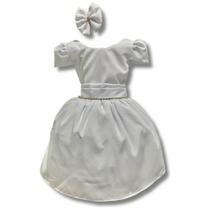 Vestido Infantil Daminha Casamento Batizado Aniversário Luxo - Pequenos Encantos Baby