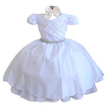 Vestido Infantil Daminha Casamento Luxo Com Tiara Vestido Infantil Daminha Casamento Luxo Com Tiara